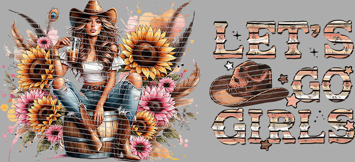 16oz Sunflower Girl-SU-169